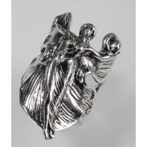  A Delightful Dancing Goddess Sterling Silver Ring Made in 