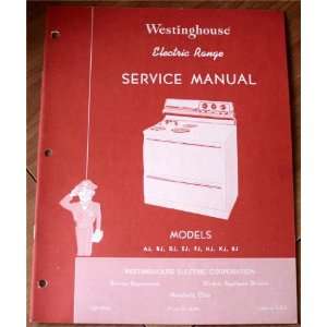  Westinghouse 1956 Electric Range Service Manual Models AJ 