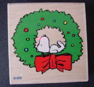 Peanuts Snoopy Christmas Holiday rubber stamps   NEW  