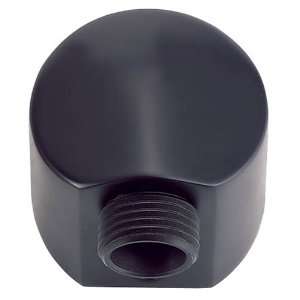   Inch Wall Right Angle Hose Connector, Black Satin