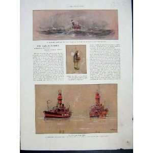  Boat Lighthouse Havre Marine Navy French Print 1933