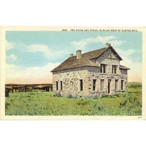   Vintage Postcard The Goose Egg Ranch   12 Miles West of Casper Wyoming