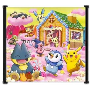  Pokemon Anime Fabric Wall Scroll Poster (34x32) Inches 