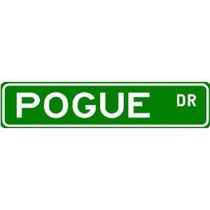  POGUE Street Name Sign ~ Family Lastname Sign ~ Gameroom 