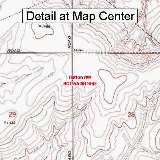  USGS Topographic Quadrangle Map   Hatton NW, Washington 