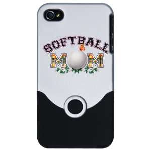   or 4S Slider Case Silver Softball Mom With Ivy 