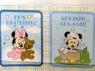   Mouse Fabric Panel Soft Book Disney Catch A Dream Baby Nursery  