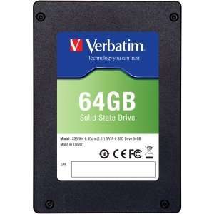  Verbatim 64GB 2.5 SATA II Solid State Drive (SSD 