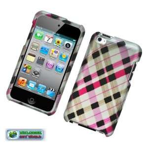  2d Image Case Check Pink Brown and Black: Cell Phones & Accessories