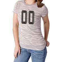 Reebok Oakland Raiders Womens Animal Print Burnout T Shirt   NFLShop 