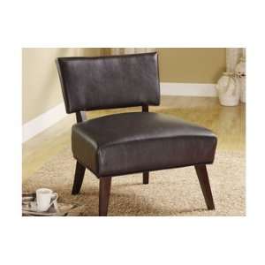  Bakersfield Espresso Faux Leather Accent Chair