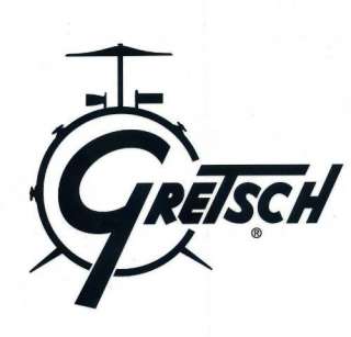 Gretsch Drum Decal   Snare Bass Tom Black  