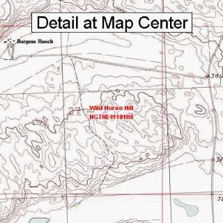  USGS Topographic Quadrangle Map   Wild Horse Hill 