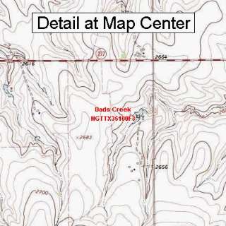  USGS Topographic Quadrangle Map   Dads Creek, Texas 