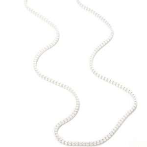  Sterling Silver 18 Box Chain Necklace: Jewelry