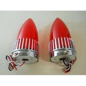  (2) 1959 Cadillac Style 40 LED Red Stop Brake Turn Signal 