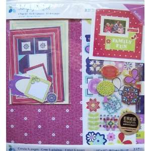  Simply Perfect 6 Page Scrapbook Kit ~ Family Fun: Home 