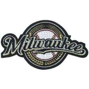   Brewers Away Jersey Script MLB Team Logo Patch