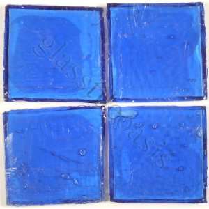  Cobalt 2 x 2 Blue 2 x 2 Translucent Glossy Glass Tile 