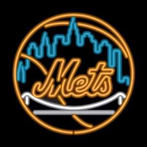   New York Mets Official MLB Bar/Club Neon Light Sign: Sports & Outdoors
