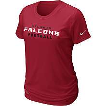 Nike Atlanta Falcons Womens Legend Wordmark Dri FIT T Shirt   NFLShop 