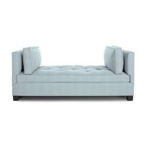 Williams Sonoma Home Wilshire Settee, Classic Linen, China Blue 