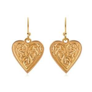  Heart of Gold Earrings in 24K Gold Vermeil Jewelry