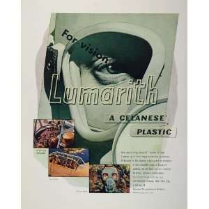   Pilot Gas Mask Wartime Industry   Original Print Ad