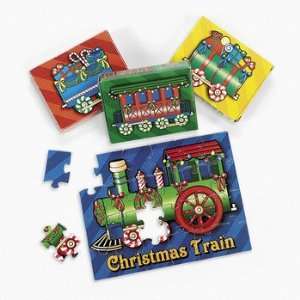  12 Christmas Train Puzzles   Games & Activities & Puzzles 