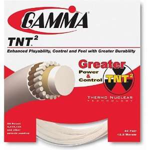 Gamma TNT2 18G Tennis String, White 