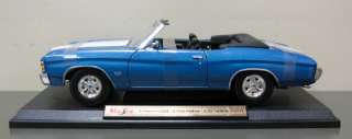 Chevrolet Chevelle 454 (1971) Diecast Model Blue 1:18  