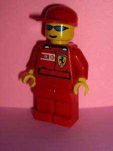 Lego Figur Ferrari Truck Racers Mechaniker 8654 8375  