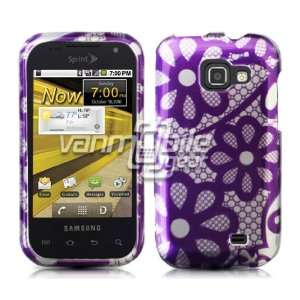 PURPLE DAISIES DESIGN CASE + LCD SCREEN PROTECTOR for SAMSUNG 