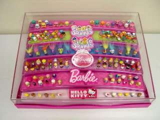 Rare Squinkies Store Display Hello Kitty Barbie Disney Princess 142pcs 