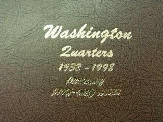  WASHINGTON QUARTER SET BU PROOF 1932 1998 HUGE BOOK LOT COINS  