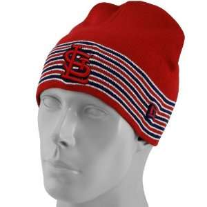   Era St. Louis Cardinals Red Five Stripe Knit Beanie: Sports & Outdoors