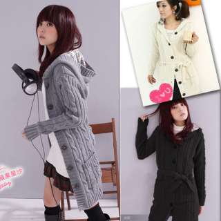   Sleeve Hoodie Coat Cardigans trench Sweater Warm Fashion #136  