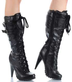 Breckelle Vicky 12 Riding Mid Knee High Heel Lady Boots  