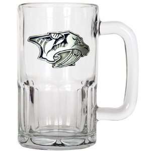 Nashville Predators Large Glass Beer Mug  Sports 