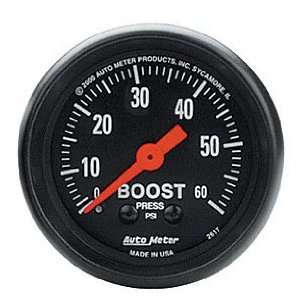  Auto Meter 2617 Z Series 2 0 60 PSI Mechanical Boost 