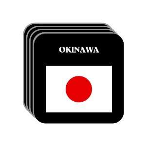 Japan   OKINAWA Set of 4 Mini Mousepad Coasters
