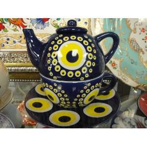 Evil Eye TEA POT & Cup, Grand Bazaar 
