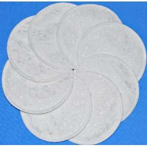   White Lace Washable Nursing Pads   8 pads   Made in U.S.A. Baby