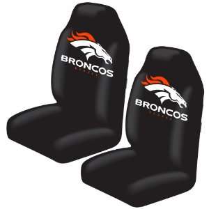   Bucket Seat Covers   NFL Football   Denver Broncos   Pair Automotive