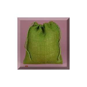  10ea   12 X 14 Green Jute Bags