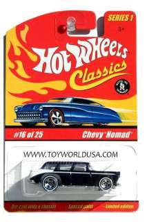 Hot Wheels Classics series 1 #16 Chevy Nomad black  