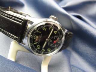 Vintage Rolex Tudor Black Military 12 & 24 Hr Dial 30mm Boy Size Sub 