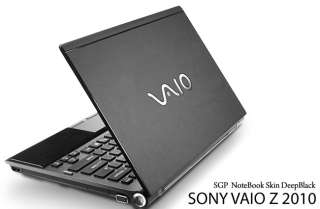 Sony Vaio Z [2010] Laptop Skin   Deep Black Leather  