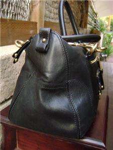   SATCHEL BAG LARGE SIZE BLACK LEATHER DOCTOR STYLE RETIRED WOW  