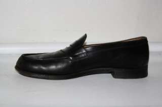 WESTON FRANCE RARE SOLID BLACK LEATHER LOAFERS SHOES 9 US WOW 
